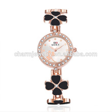 Fashion Beautiful Quartz Clover Wrist Watch For Women SOXY013